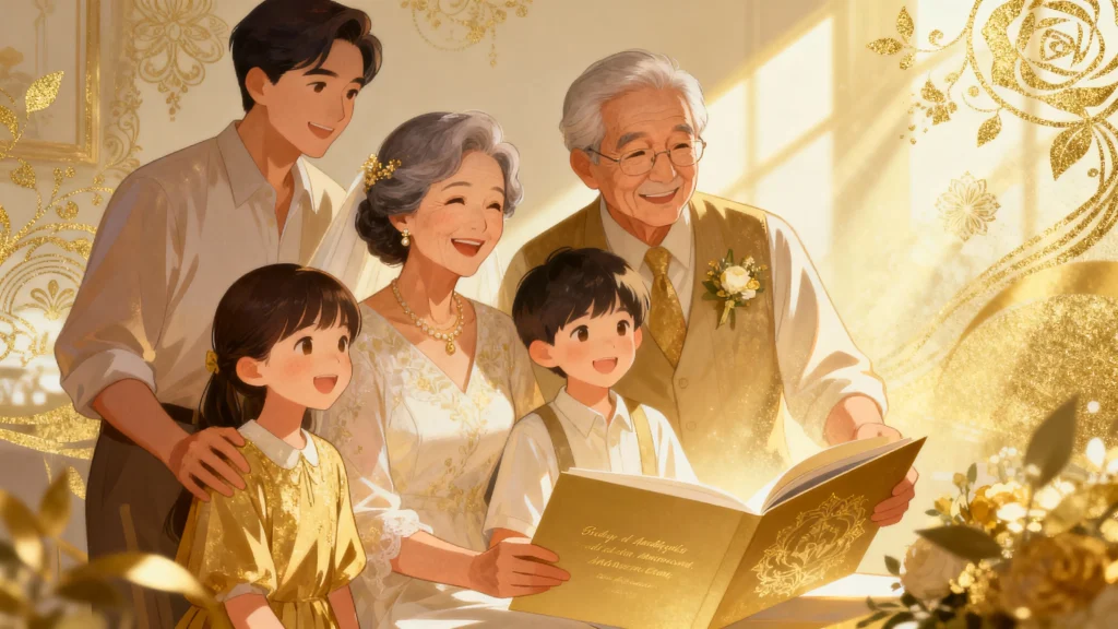 金婚式メッセージ文例